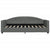 Day Bed without Mattress Dark Grey 90x190 cm Fabric
