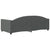 Day Bed without Mattress Dark Grey 90x190 cm Fabric