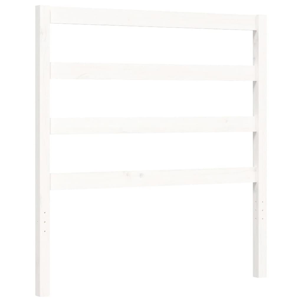 Bed Frame without Mattress White 90x190 cm Solid Wood Pine