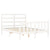 Bed Frame without Mattress White 135x190 cm Solid Wood Pine