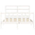 Bed Frame without Mattress White 135x190 cm Solid Wood Pine