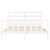 Bed Frame without Mattress White 150x200 cm Solid Wood Pine