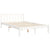 Bed Frame without Mattress White 150x200 cm Solid Wood Pine