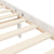 Bed Frame without Mattress White 150x200 cm Solid Wood Pine