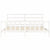 Bed Frame without Mattress White 183x203 cm King Solid Wood Pine