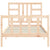 Bed Frame without Mattress 90x190 cm Solid Wood Pine