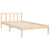 Bed Frame without Mattress 90x190 cm Solid Wood Pine