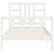 Bed Frame without Mattress White 90x190 cm Solid Wood Pine