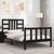 Bed Frame without Mattress Black 90x190 cm Solid Wood Pine