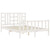 Bed Frame without Mattress White 135x190 cm Solid Wood Pine