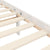 Bed Frame without Mattress White 135x190 cm Solid Wood Pine