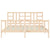 Bed Frame without Mattress 183x203 cm King Solid Wood Pine