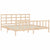 Bed Frame without Mattress 183x203 cm King Solid Wood Pine