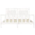 Bed Frame without Mattress White 150x200 cm Solid Wood Pine