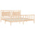 Bed Frame without Mattress 183x203 cm King Solid Wood Pine