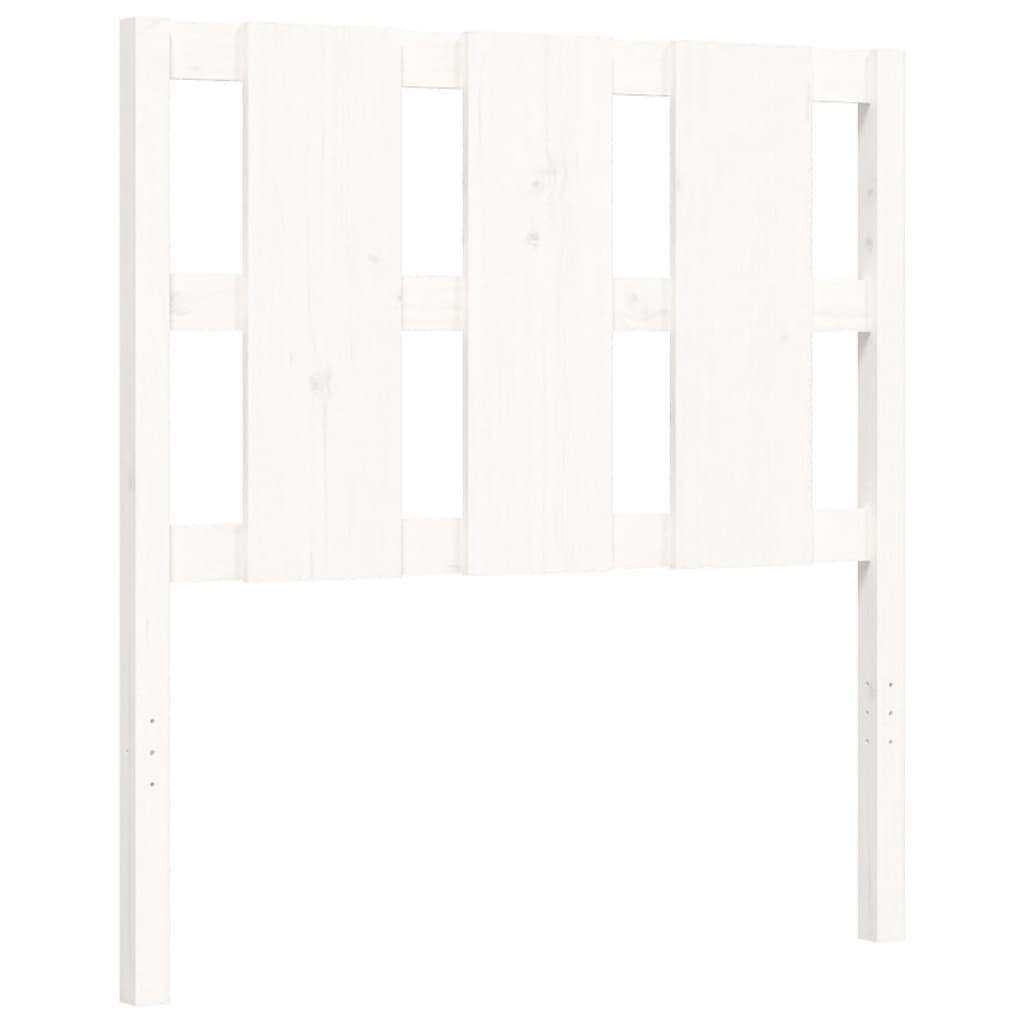 Bed Frame without Mattress White 90x190 cm Solid Wood Pine