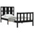 Bed Frame without Mattress Black 90x190 cm Solid Wood Pine