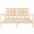 Bed Frame without Mattress 150x200 cm Solid Wood Pine