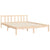 Bed Frame without Mattress 150x200 cm Solid Wood Pine