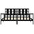 Bed Frame without Mattress Black 183x203 cm King Solid Wood Pine