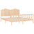 Bed Frame without Mattress 183x203 cm King Solid Wood Pine