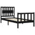 Bed Frame without Mattress Black 90x190 cm Solid Wood Pine