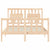 Bed Frame without Mattress 135x190 cm Solid Wood Pine