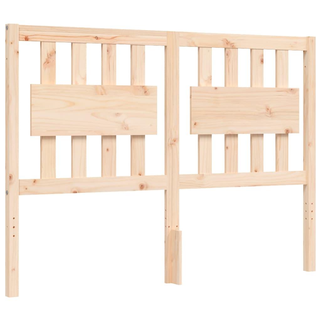 Bed Frame without Mattress 135x190 cm Solid Wood Pine