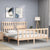 Bed Frame without Mattress 150x200 cm Solid Wood Pine