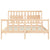 Bed Frame without Mattress 150x200 cm Solid Wood Pine