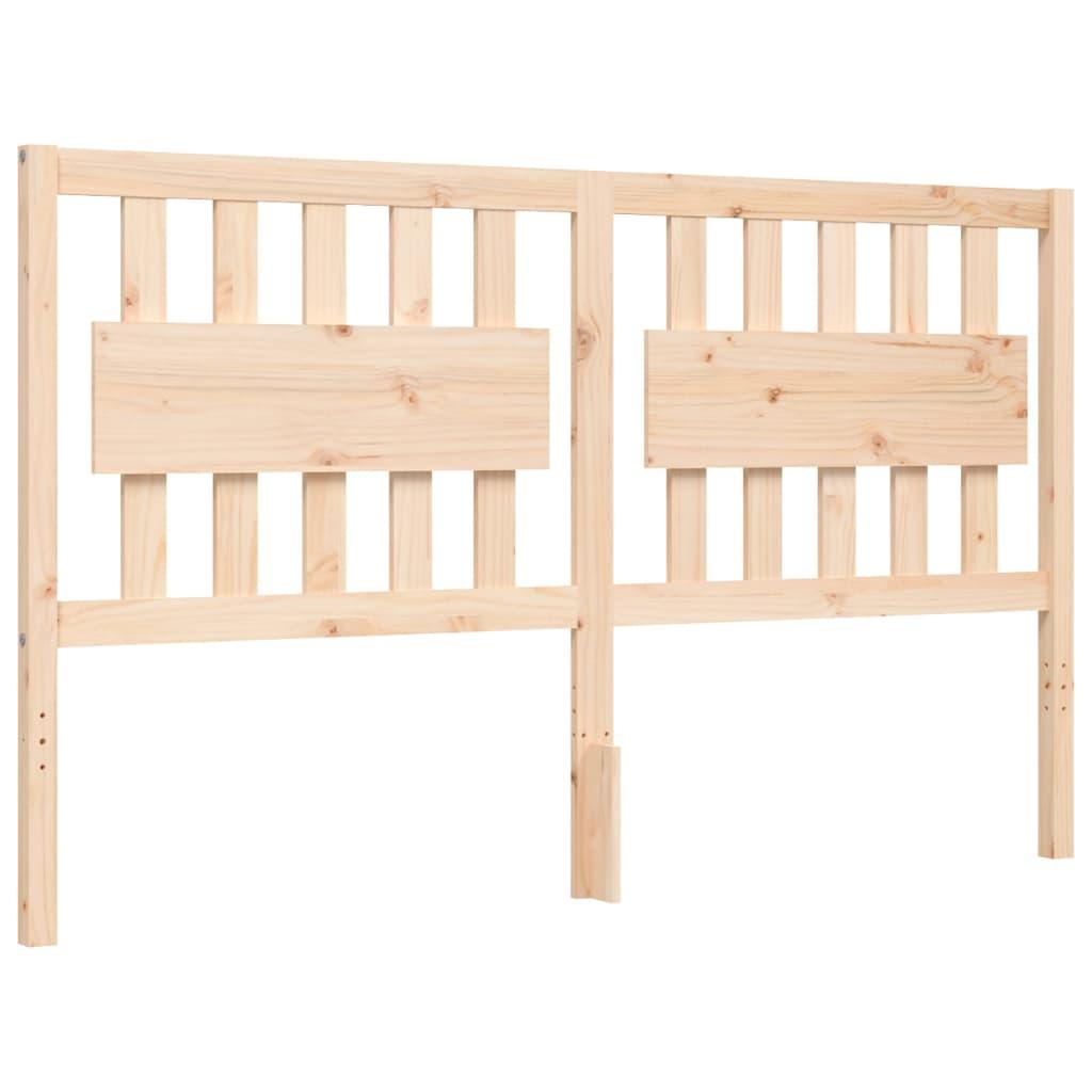 Bed Frame without Mattress 150x200 cm Solid Wood Pine