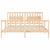 Bed Frame without Mattress 183x203 cm King Solid Wood Pine