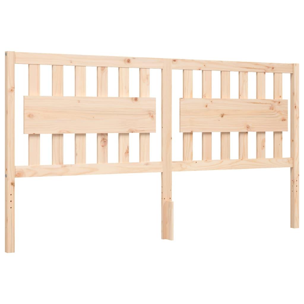 Bed Frame without Mattress 183x203 cm King Solid Wood Pine