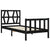 Bed Frame without Mattress Black 90x190 cm Solid Wood Pine