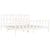 Bed Frame without Mattress White 183x203 cm King Solid Wood Pine