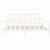 Bed Frame without Mattress White 183x203 cm King Solid Wood Pine