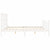 Bed Frame without Mattress White 183x203 cm King Solid Wood Pine