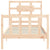 Bed Frame without Mattress 90x190 cm Solid Wood Pine