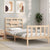 Bed Frame without Mattress 90x190 cm Solid Wood Pine