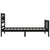 Bed Frame without Mattress Black 90x190 cm Solid Wood Pine