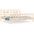 Bed Frame without Mattress 183x203 cm King Solid Wood Pine