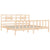 Bed Frame without Mattress 183x203 cm King Solid Wood Pine