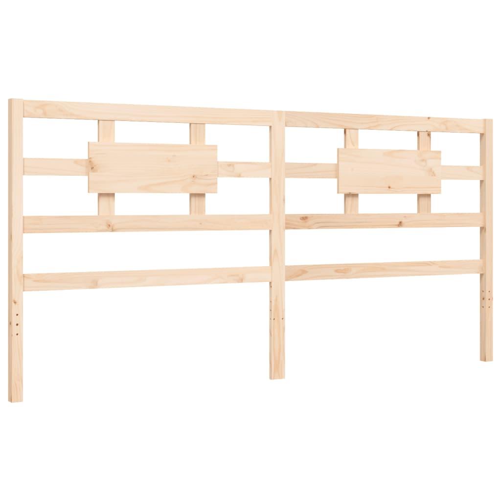 Bed Frame without Mattress 183x203 cm King Solid Wood Pine