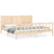 Bed Frame without Mattress 183x203 cm King Solid Wood Pine