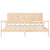 Bed Frame without Mattress 183x203 cm King Solid Wood Pine