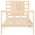 Bed Frame without Mattress 90x190 cm Solid Wood Pine