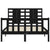 Bed Frame without Mattress Black 135x190 cm Solid Wood Pine