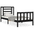 Bed Frame without Mattress Black 90x190 cm Solid Wood Pine