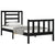 Bed Frame without Mattress Black 90x190 cm Solid Wood Pine