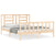 Bed Frame without Mattress 150x200 cm Solid Wood Pine